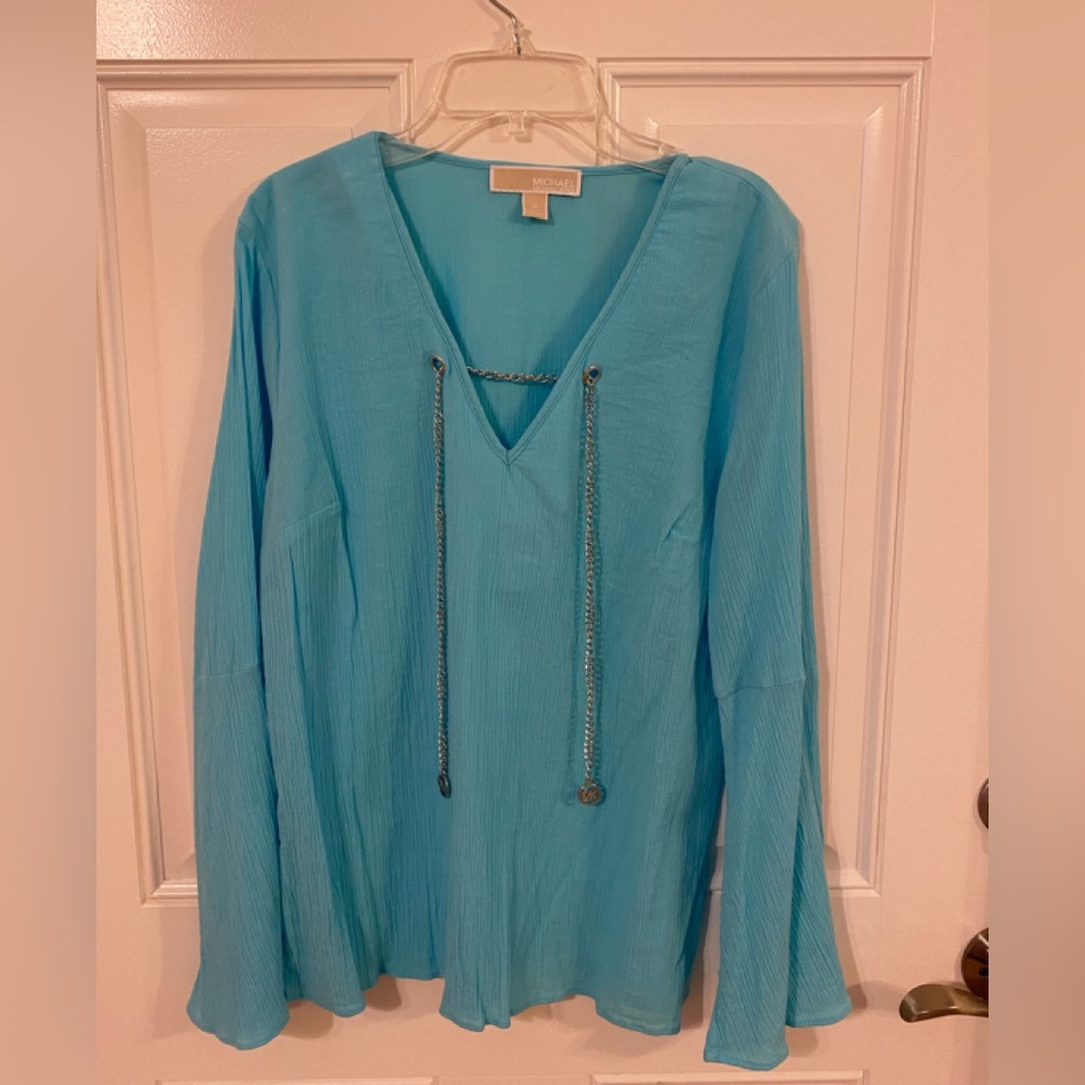 Gorgeous MICHAEL Michael Kors blue blouse
